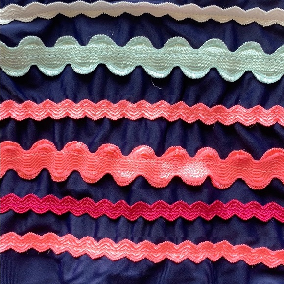 Island Soul - navy, pink, teal one piece swimsuit - Picture 4 of 7